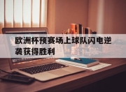 九游官网入口注册-关于欧洲杯预赛场上球队闪电逆袭获得胜利的信息